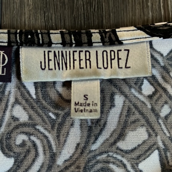 JENNIFER LOPEZ Crossover Blouse Side Tie - Picture 6 of 8